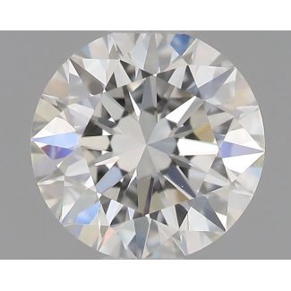 0.51 Carat Round H VVS2 EX GIA Natural Diamond