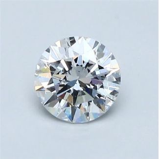 0.58 Carat Round E SI2 EX GIA Natural Diamond