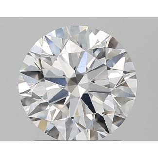 1.5 Carat Round D VVS2 EX GIA Natural Diamond