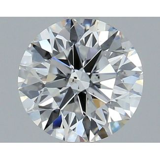 1.34 Carat Round F SI1 EX GIA Natural Diamond