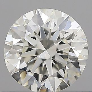 0.61 Carat Round H VS1 EX IGI Natural Diamond