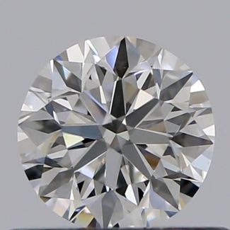 0.45 Carat Round E VVS2 VG EX GIA Natural Diamond