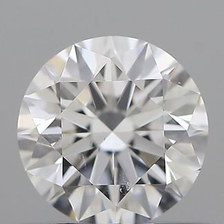 0.54 Carat Round D SI1 EX GIA Natural Diamond