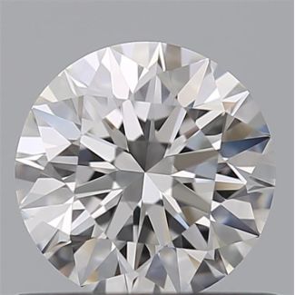 0.6 Carat Round F VVS1 EX GIA Natural Diamond