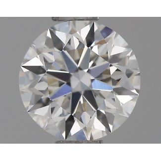 0.6 Carat Round E VVS1 EX GIA Natural Diamond