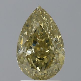 2.45 Carat Pear Yellow SI1 - EX GIA Natural Diamond