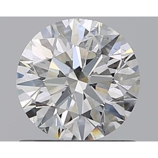 0.7 Carat Round H SI1 EX GIA Natural Diamond