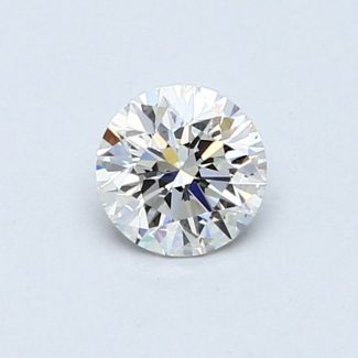 0.51 Carat Round H VS2 VG EX GIA Natural Diamond