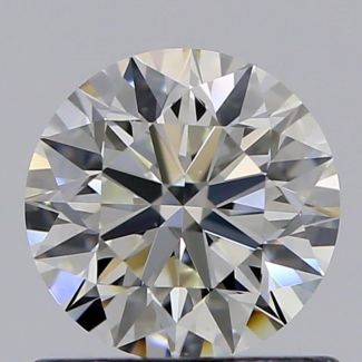 0.70 Carat Round J VVS2 EX GIA Natural Diamond