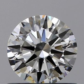 0.6 Carat Round H VS1 EX GIA Natural Diamond