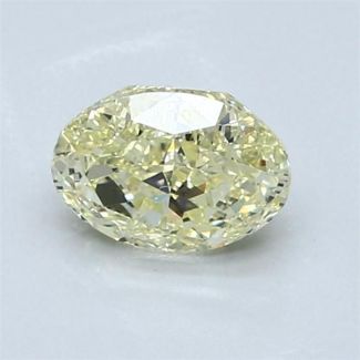 1.0 Carat Oval Yellow VS1 - EX VG GIA Natural Diamond