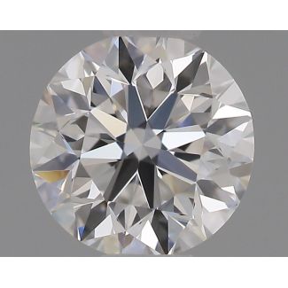 0.4 Carat Round D VVS2 VG EX GIA Natural Diamond