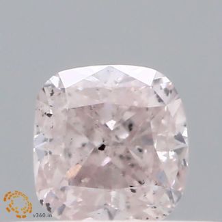 0.31 Carat Cushion Brilliant Fancy Light Pink SI2 - VG GD GIA Natural Diamond