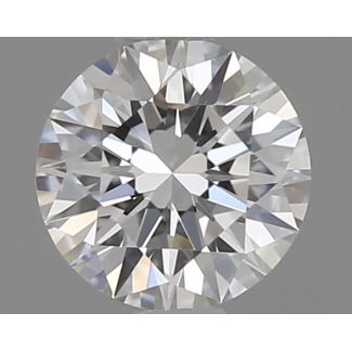 0.18 Carat Round G VVS1 EX GIA Natural Diamond