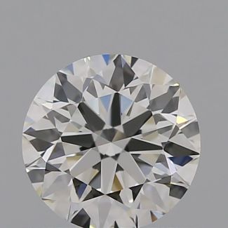 0.50 Carat Round I VVS2 EX GIA Natural Diamond