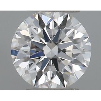 0.21 Carat Round D VVS2 EX GIA Natural Diamond