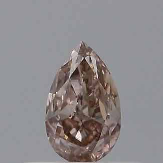 0.3 Carat Pear Fancy Pinkish Brown SI1 - GD GIA Natural Diamond