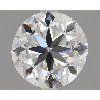 1.00 Carat Round H VS2 GD EX GIA Natural Diamond