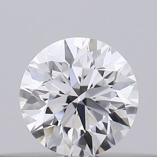 0.17 Carat Round D VVS2 EX GIA Natural Diamond