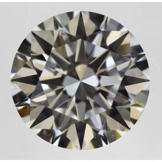 0.37 Carat Round H VVS1 EX GIA Natural Diamond