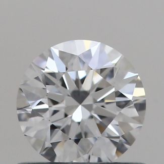 0.57 Carat Round D VVS1 EX GIA Natural Diamond