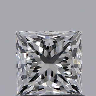 0.71 Carat Princess F VVS1 - VG GIA Natural Diamond