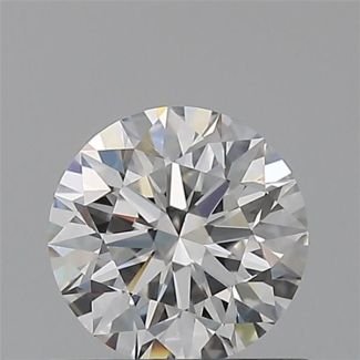 0.60 Carat Round F VVS2 EX GIA Natural Diamond