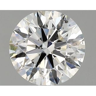 0.80 Carat Round H SI2 EX GIA Natural Diamond