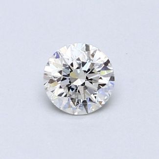 0.41 Carat Round H VS2 VG EX GIA Natural Diamond