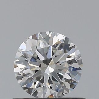 0.5 Carat Round F SI1 EX VG GIA Natural Diamond