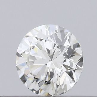 0.22 Carat Round G VVS2 EX GIA Natural Diamond