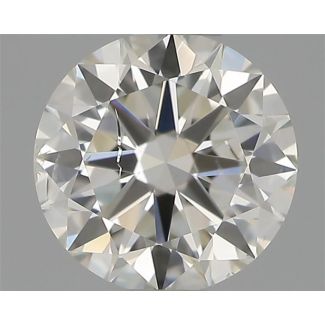 0.40 Carat Round H SI2 VG EX IGI Natural Diamond