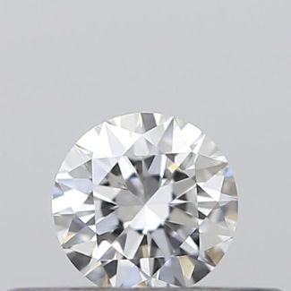 0.18 Carat Round F VVS1 EX GIA Natural Diamond