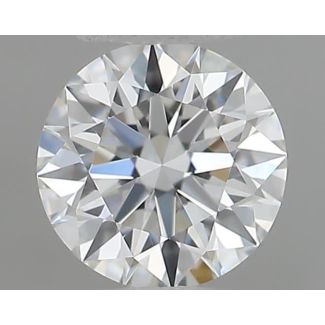 0.27 Carat Round F VVS1 EX GIA Natural Diamond