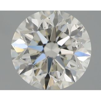 0.90 Carat Round H SI1 VG EX IGI Natural Diamond