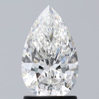 1.53 Carat Pear G VS1 - EX VG NONE Natural Diamond