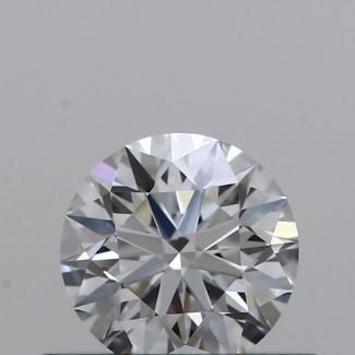 0.36 Carat Round F IF EX GIA Natural Diamond