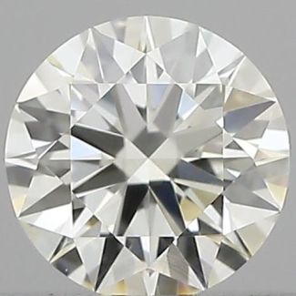 0.32 Carat Round I VVS1 EX IGI Natural Diamond