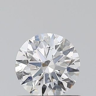 0.56 Carat Round E SI2 EX GIA Natural Diamond