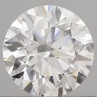 0.70 Carat Round D SI1 EX GIA Natural Diamond