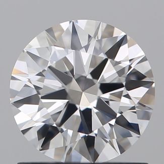 1.01 Carat Round D VVS2 EX GIA Natural Diamond