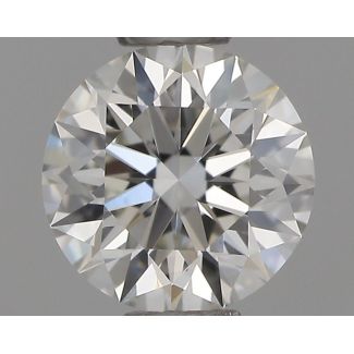 0.43 Carat Round H VS1 EX GIA Natural Diamond