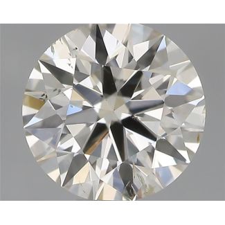 0.50 Carat Round H SI2 EX IGI Natural Diamond