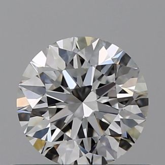 0.6 Carat Round G VVS2 EX GIA Natural Diamond