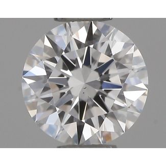 0.41 Carat Round D VS1 EX GIA Natural Diamond