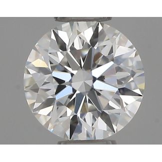 0.42 Carat Round E VVS2 EX IGI Natural Diamond