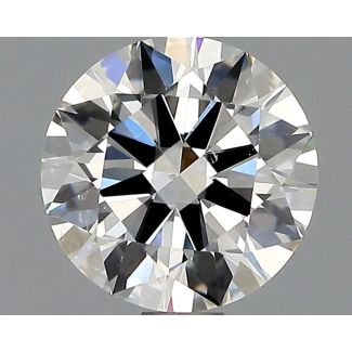 0.8 Carat Round H SI2 EX GIA Natural Diamond