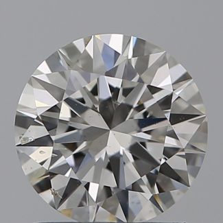 1.00 Carat Round H SI2 EX GIA Natural Diamond