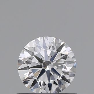 0.51 Carat Round D VVS1 EX GIA Natural Diamond