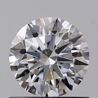 0.60 Carat Round E VS2 EX VG GIA Natural Diamond